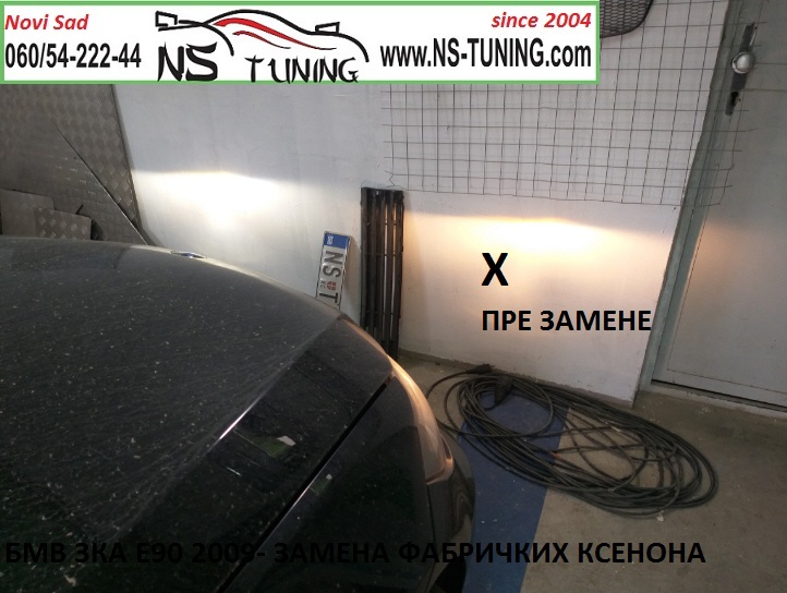 bmw e90 e91 xenon farovi d1s sijalica xenon trafo zamena ugradnja novi sad tuning